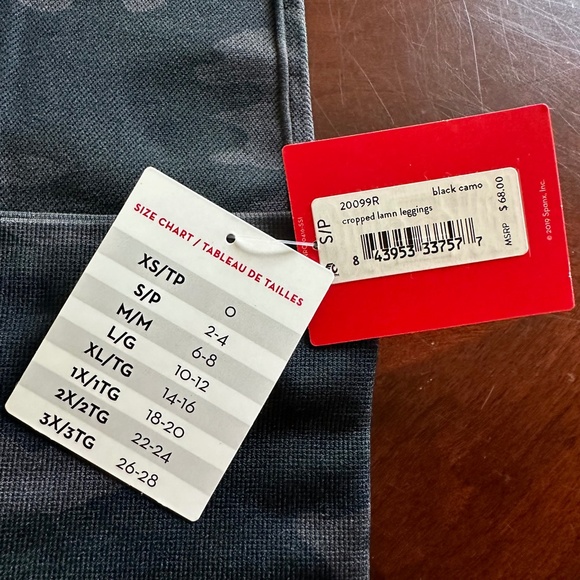 Spanx Look At Me Now Crop Seamless Leggings Black Camo - Picture 9 of 11